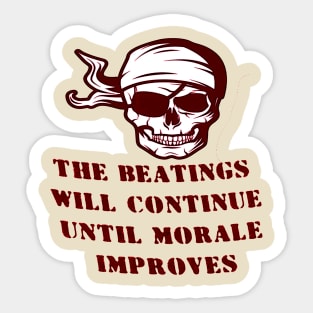 the beatings will continue Sticker